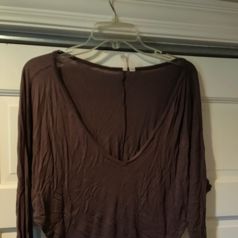 Deep V/off the shoulder top